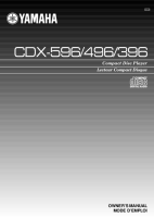 Yamaha CDX-396 - Owners Manual 